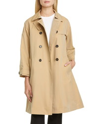 Max Mara Water Repellent Cotton Trench Coat With