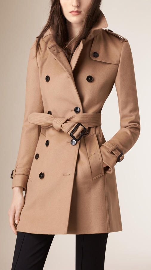 Burberry Wool Cashmere Trench Coat, $1,795 | Burberry | Lookastic