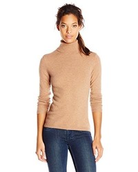Sofie 100% Cashmere Classic Turtleneck Pullover Sweater