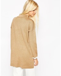 Asos Collection Bonded Sweater With Turtleneck