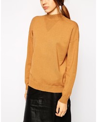 Asos Collection Structured Sweater With Turtleneck