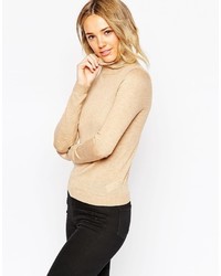 Asos Collection Sweater In Marl With Roll Neck