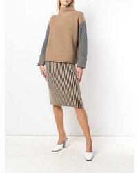 Victoria Victoria Beckham Contrast Turtle Neck Sweater