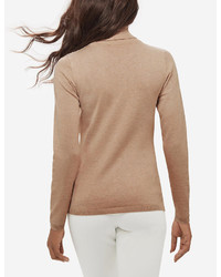 The Limited Buttoned Shoulder Turtleneck Sweater