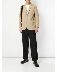 Coohem Solid Tweed Blazer