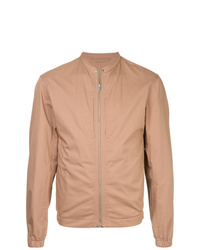 Tan Twill Bomber Jacket