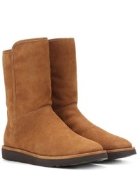 UGG Australia Abree Short Ii Fur Lined Suede Ankle Boots