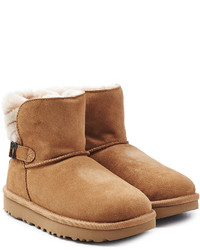 UGG Australia Fur Lined Suede Boots With Buckle