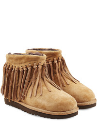 UGG Australia Wynona Fringe Sheepskin Boots, $229 | STYLEBOP.com 