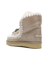 Mou Eskimo Embellished Metallic Boots