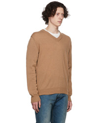 Maison Margiela Brown Cashmere Sweater