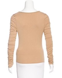 Roberto Cavalli Embellished Ruched Sweater