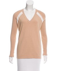 Reed Krakoff Long Sleeve Colorblock Sweater