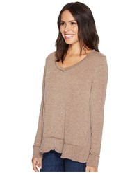 Mod-o-doc Luxe Sweater Knit Forward Seam Long Sleeve Sweater Sweater