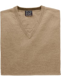 Signature Merino Wool V Neck Sweater
