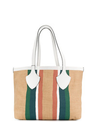 Burberry Striped Oversized Tote