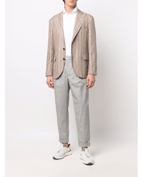 Brunello Cucinelli Pinstripe Linen Blazer