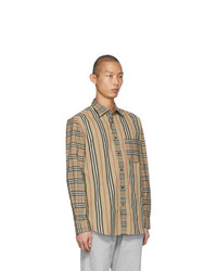 Burberry Beige Patchwork Casual Shirt