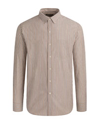 Bugatchi Classic Fit Stripe Stretch Button Up Shirt