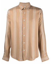 Sandro Paris Striped Long Sleeve Shirt