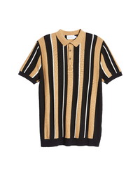 Topman Cam Stripe Polo Shirt