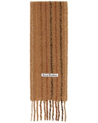 Tan Vertical Striped Scarf