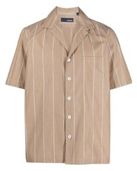Lardini Pinstripe Short Sleeve Shirt