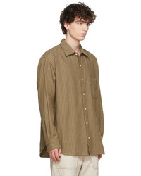 Ts(S) Khaki Pinstripe Shirt