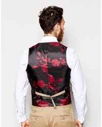 Asos Brand Vest In Half Moon Shape