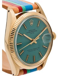 La Californienne Aqua Le Pliage Rolex Oyster Perpetual Date 14k Solid Gold Watch 34mm Unavailable