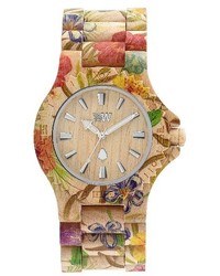 WeWood Date Wood Bracelet Watch 42mm