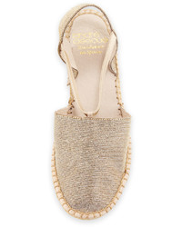 Andre Assous Andr Assous Hailey Shimmery Demi Wedge Espadrille Pump Champagne