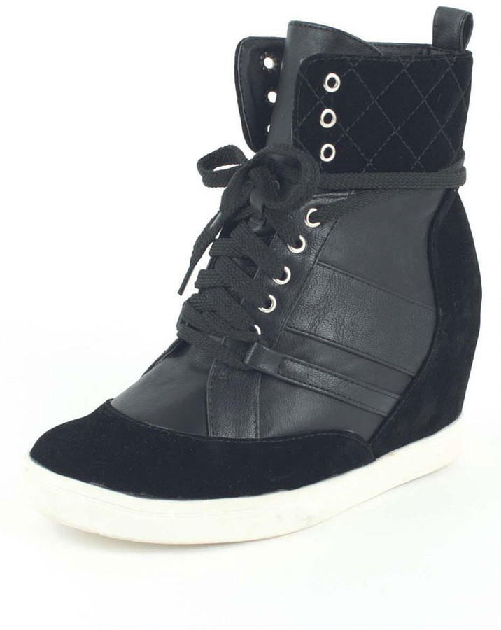 Alloy Chloe Quilted Wedge Sneaker, $39 | Alloy Apparel | Lookastic