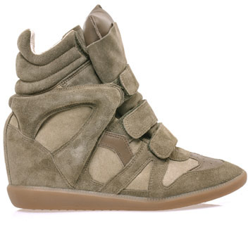 bunke Compose Korrespondent Isabel Marant Bekett Suede And Leather Wedge Trainers, $695 |  MATCHESFASHION.COM | Lookastic