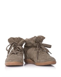 Isabel Marant Bobby Suede Wedge Trainers