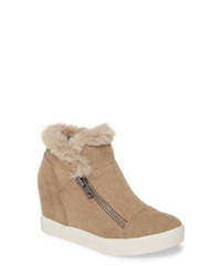 Coconuts by Matisse Later Days Faux Fur Wedge Sneaker