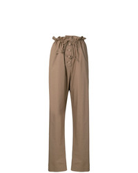 Maison Flaneur Buttoned Military Trousers