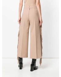 MSGM Fringed Cropped Trousers