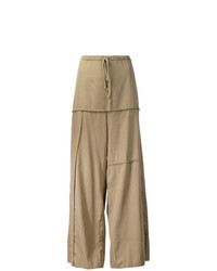 Lost & Found Rooms Panelled Wide Leg Trousers