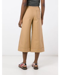 MSGM Wide Leg Cropped Trousers