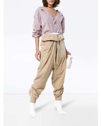 Y/Project Y Project Cropped Track Pants With Double Drawstring