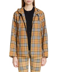 Burberry Winchester Vintage Check Hooded Rain Jacket