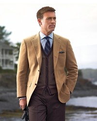 Brooks Brothers Three Button Camel Hair Sport Coat