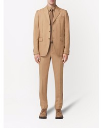 Burberry Topstitched Wool Tailored Blazer