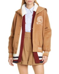 Hilfiger Collection Crest Wool Varsity Jacket