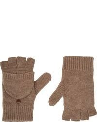 Barneys New York Fleece Lined Fingerless Gloves