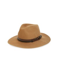 Bailey Stedman Wool Fedora In Camel At Nordstrom
