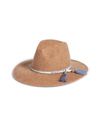Treasure & Bond Wool Panama Hat In Tan Camel Heather Combo At Nordstrom