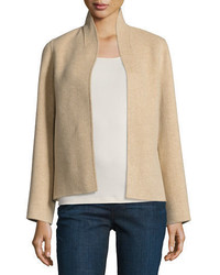 Eileen Fisher Brushed Wool Double Faced Jacket Plus Size