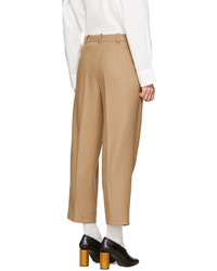 Acne Studios Beige Tabea Cropped Trousers